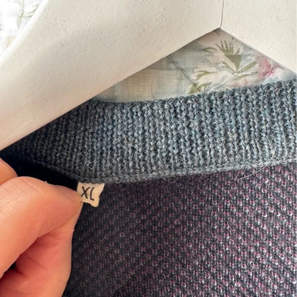 Vintage Men's Patterned Sweater - Multicolor Size XL - Picture 7 of 10